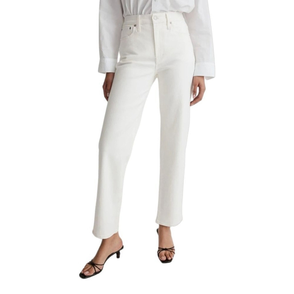 Madewell Denim - Madewell NWT The Perfect Vintage Straight High Waist Jean size 32 NI950 White